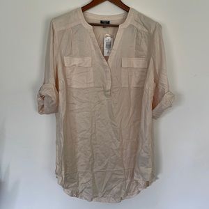 torrid Harper 3/4 sleeve blush rayon top Size 2 / 2X / 18-20